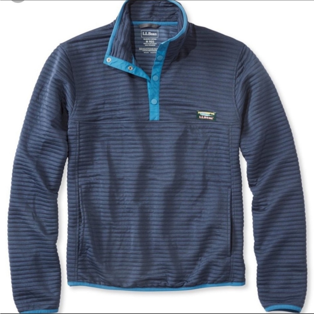 LL Bean Mens AirLight Knit Pullover Medium